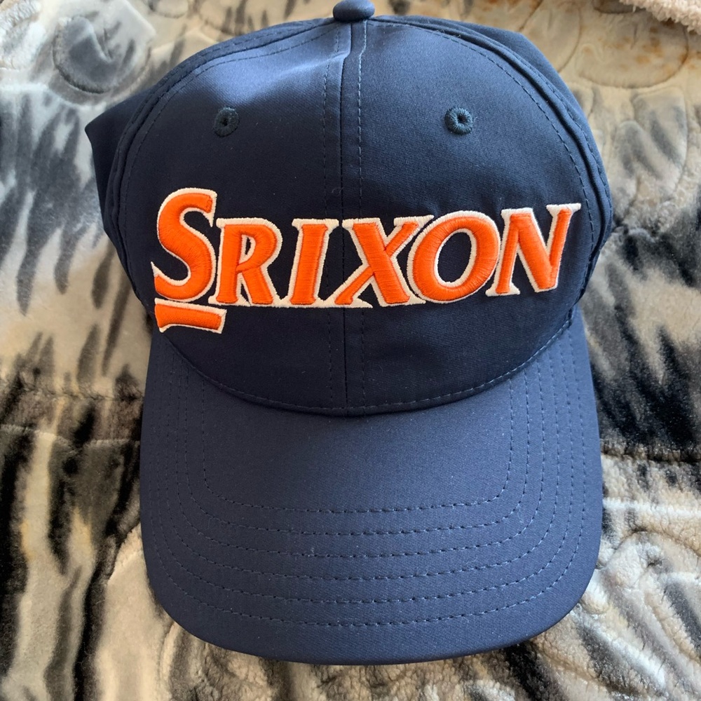NWOT Srixon Navy Blue Golf Cap with Orange Logo